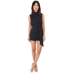 Navy Keepsake the Label tie waist romper